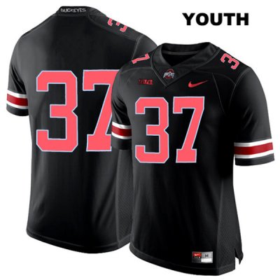 Youth NCAA Ohio State Buckeyes Trayvon Wilburn #37 College Stitched No Name Authentic Nike Red Number Black Football Jersey LQ20F33QR